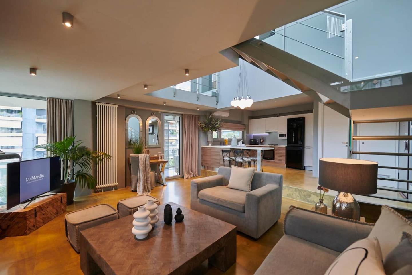 Ma Maison No5 Penthouse Loft, Private Heated Pool, Acropolis View, Ultra High Speed Internet 300 Mbps, Short Walk To Acropolis, Parking Upon Request, 1' From Metro Atény Exteriér fotografie